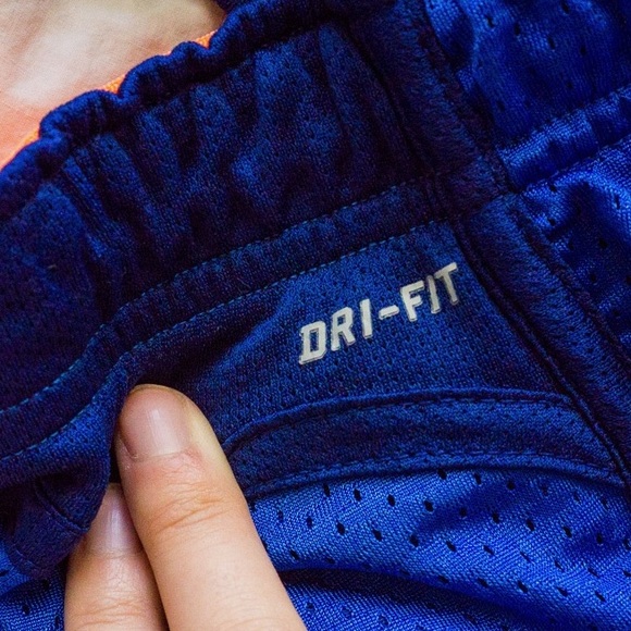 Blue and orange Nike athletic shorts - Picture 7 of 7